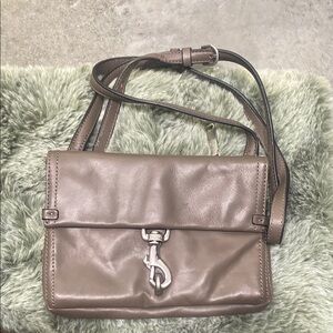 Etienne Aigner Brown Crossbody Bag with Silver Hardware